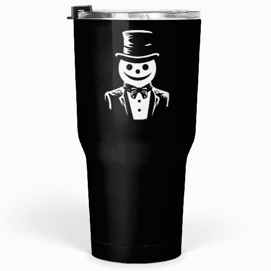 Snowman Dapper Bowtie Tumblers 30 Oz