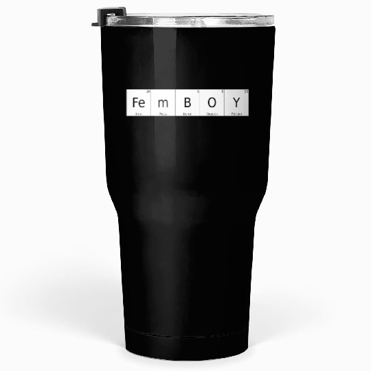 Periodic Table Chemical Element Femboy Bigender Si Tumblers 30 Oz