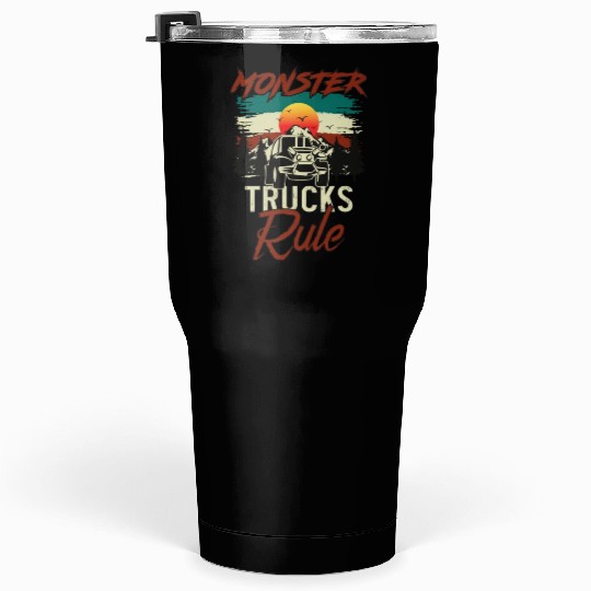 Monster Trucks And Mountain Adventures Tumblers 30 Oz