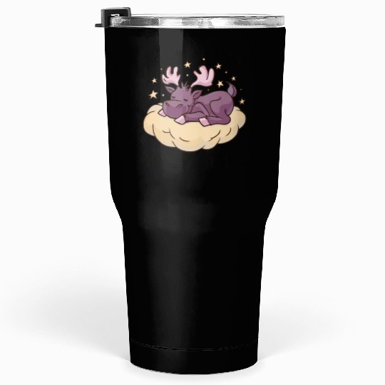 I Moose Have My Sleep Youth Cute Moose Tumblers 30 Oz