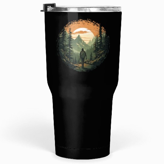 Forest nature trekking adventure Tumblers 30 Oz
