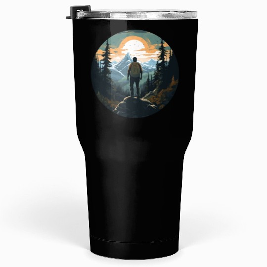Forest nature trekking adventure Tumblers 30 Oz