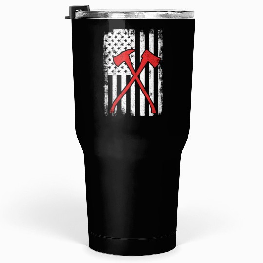 US Patriotic Firefighter Tumblers 30 Oz