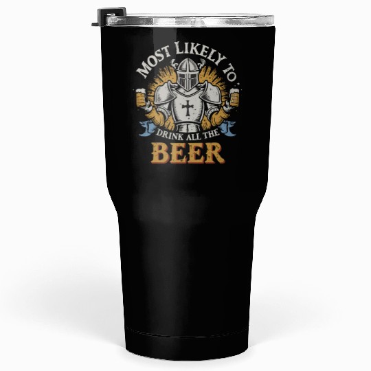 Christmas Most Likely To Drink All The Beer Winter Tumblers 30 Oz