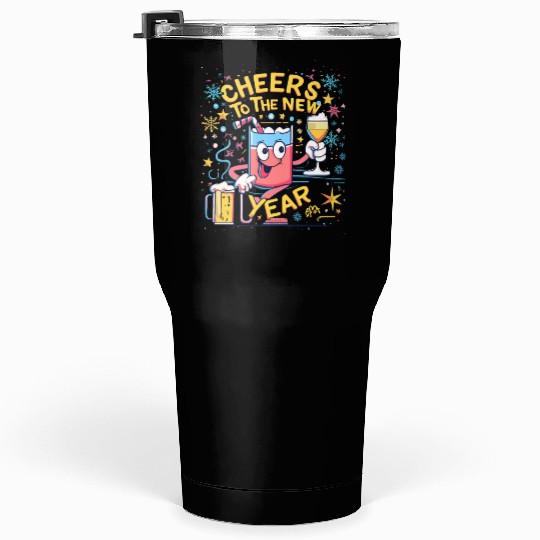 NYE Cheers To The New Year Happy Winter Holiday Tumblers 30 Oz