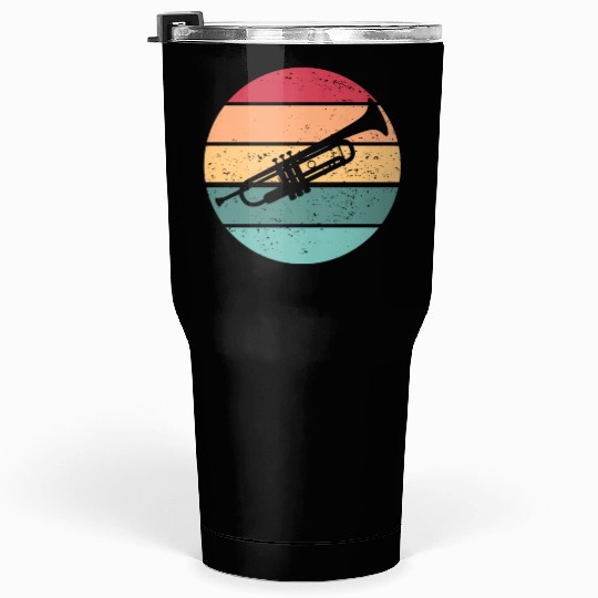 Trumpet Sunset Trumpet Player School Band Trumpet Tumblers 30 Oz