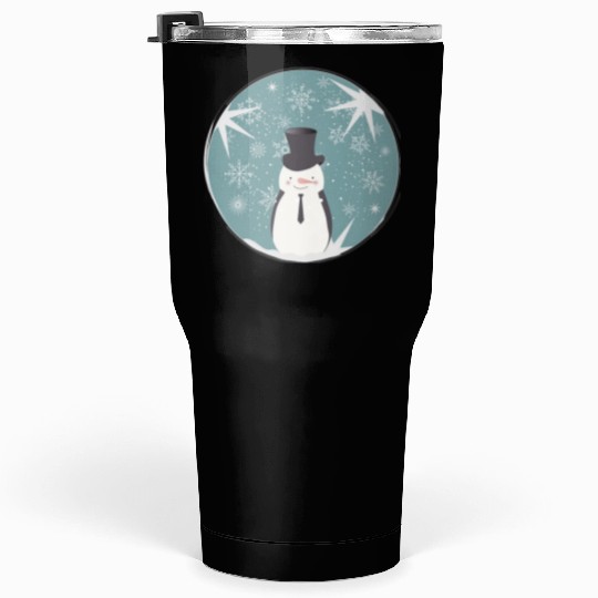 beautiful snowman & stars for Christmas Tumblers 30 Oz