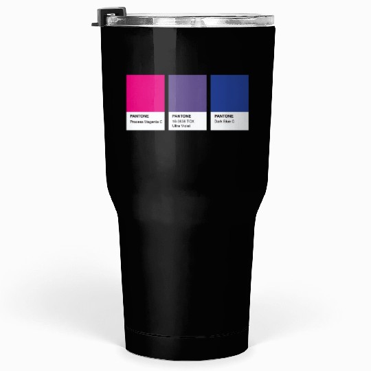 LGBT COLOR PANTONE PALLETE BISEXUAL COMMUNITY Tumblers 30 Oz