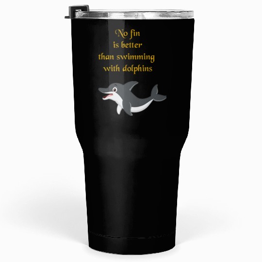 Embrace the Waves with Dolphins Tumblers 30 Oz