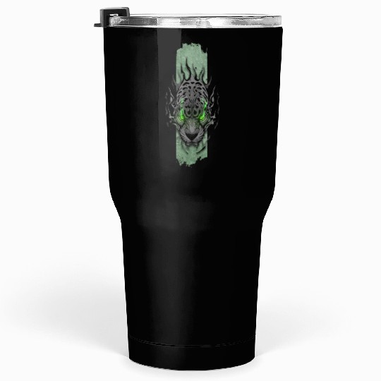 Emerald-Eyed Jaguar Tumblers 30 Oz