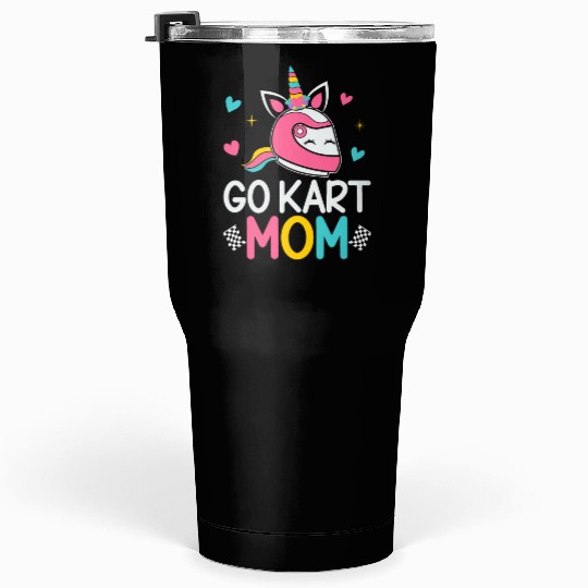 Go Kart Racing Female Go Kart Racer Tumblers 30 Oz