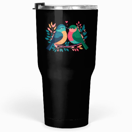 Colorful birds Tumblers 30 Oz