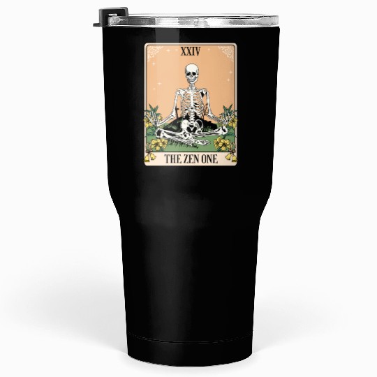 Funny Tarot Card Yoga Meditation Zen Tumblers 30 Oz