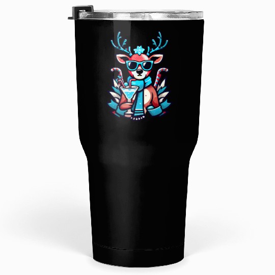 cool reindeer Tumblers 30 Oz