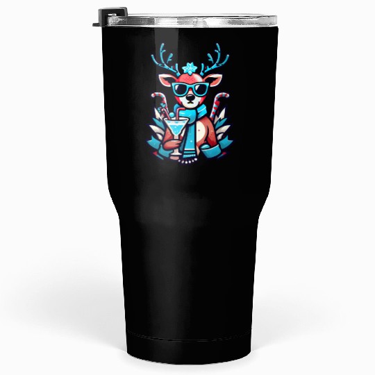 cool reindeer Tumblers 30 Oz