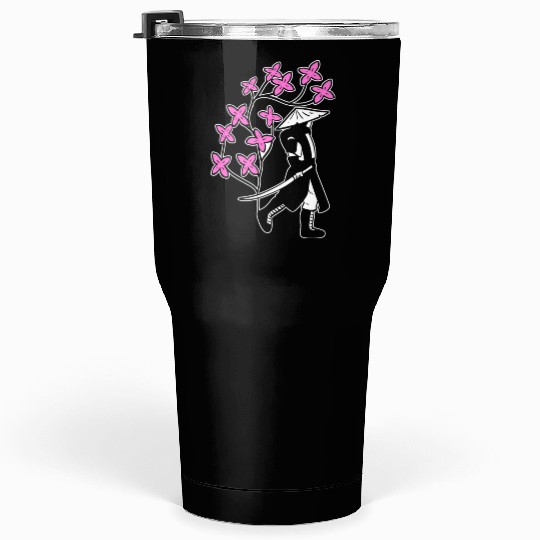 Samurai Sakura Tree Chinese Warrior Gift Tumblers 30 Oz