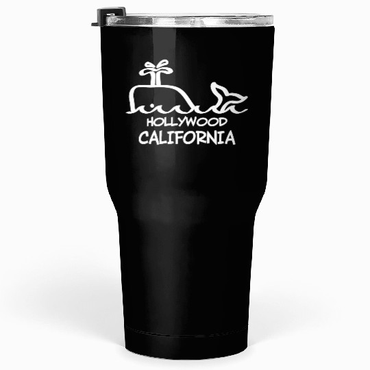 Hollywood California Whale Souvenirs Gifts Tumblers 30 Oz