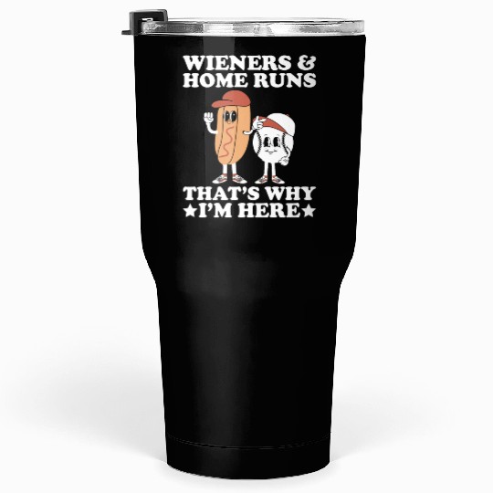 Wieners Home Runs Funny Baseball Player Tumblers 30 Oz