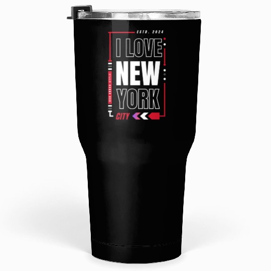 T ShirtI love new york Tumblers 30 Oz