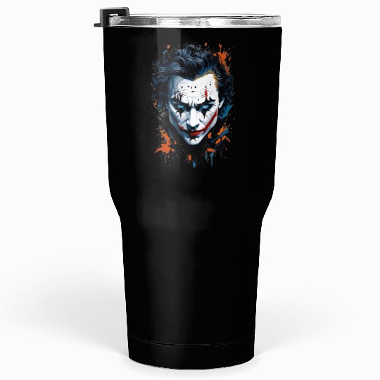 Chaos in Colors: Vibrant Joker Face Tumblers 30 Oz