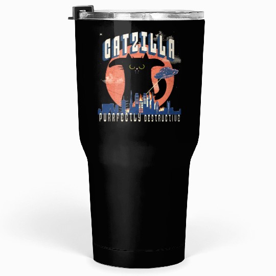 Catzilla king of cats,movie parody Tumblers 30 Oz