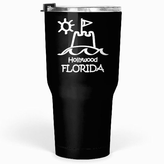Hollywood Florida Sandcastle Souvenirs Gifts Tumblers 30 Oz