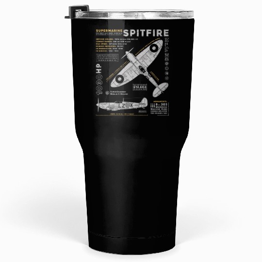 Supermarine Spitfire Tumblers 30 Oz