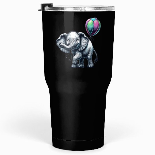 Elephant Balloon Joy Tumblers 30 Oz