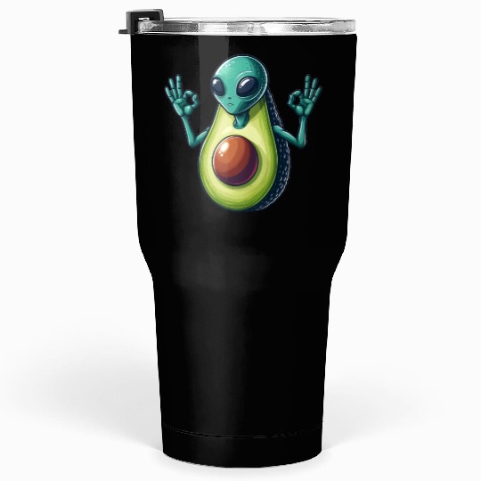 Avocado alien Tumblers 30 Oz