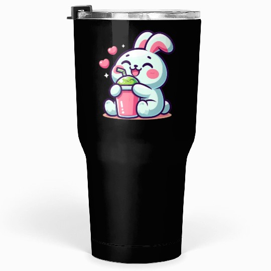 Rabbit Bubble Tea Kawaii Tumblers 30 Oz