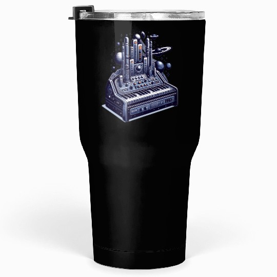 Theremin with Futuristic Sci-Fi Space Theme Tumblers 30 Oz