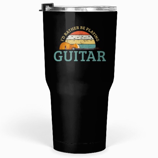 Guitar Player Gift Vintage Guitarist Tumblers 30 Oz