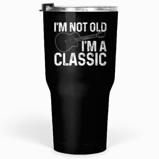 Guitar Player Gift Vintage Guitarist Tumblers 30 Oz