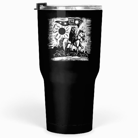 Tarot Death Card Blackcraft Tumblers 30 Oz