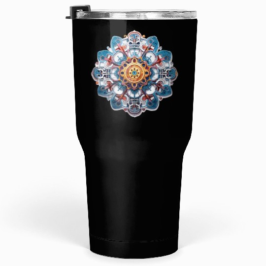 Circuit Mandala - Music production Tumblers 30 Oz
