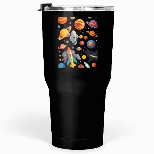 Galactic Elegance: A Celestial Symphony Tumblers 30 Oz