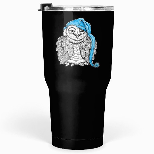 Owl in Nightcap Tumblers 30 Oz