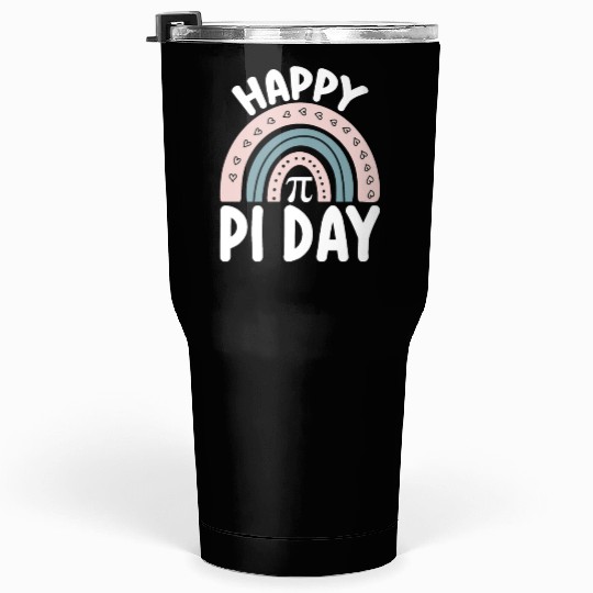 Happy Pi Day Boho Rainbow Math Mathematic Tumblers 30 Oz