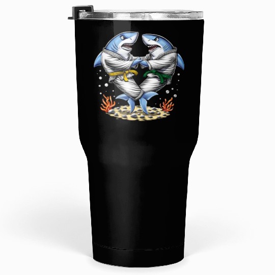 Shark Jiu-Jitsu Wrestlers Tumblers 30 Oz