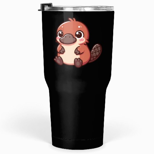 Playful Platypus Cartoon Tumblers 30 Oz