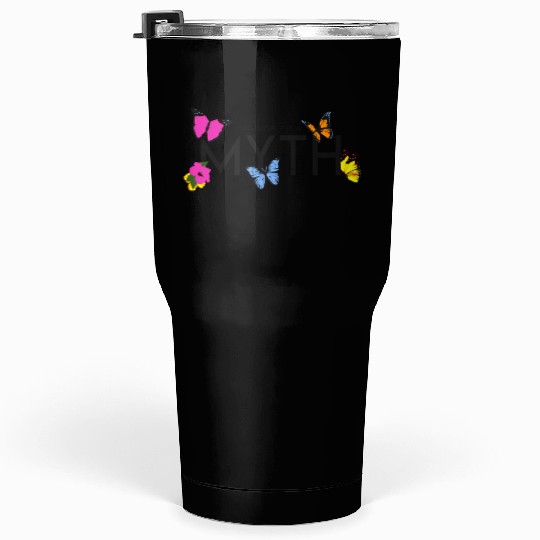 Impossible is a... Myth Hibiscus et papillon Tumblers 30 Oz