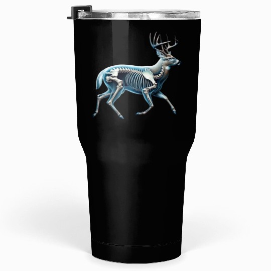 Deer Skeleton Anatomy Tumblers 30 Oz