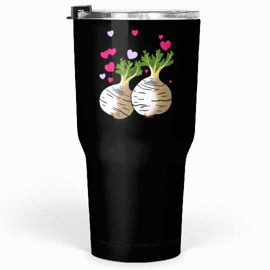 Turnip Love Hearts Valentine's Day Tumblers 30 Oz