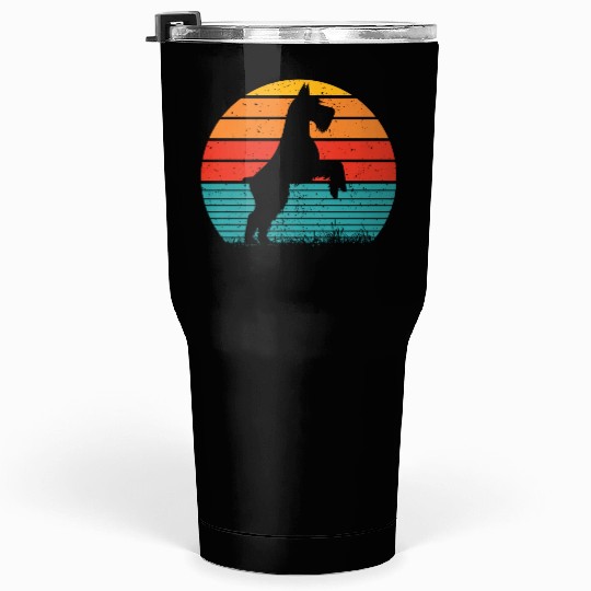 Schnauzer Dog Sunset Tumblers 30 Oz