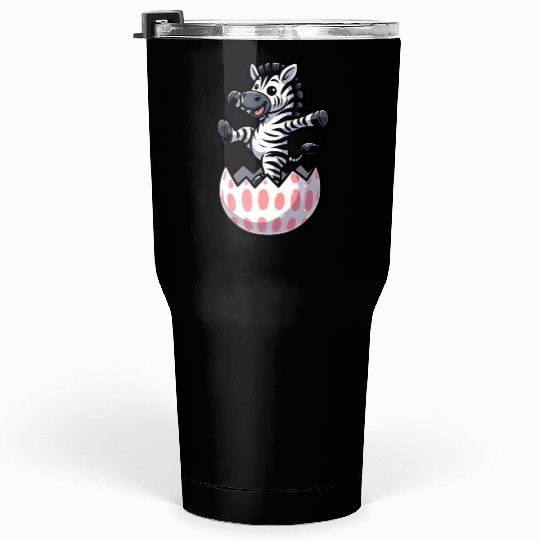 Easter Zebra Comic Easter Egg Tumblers 30 Oz