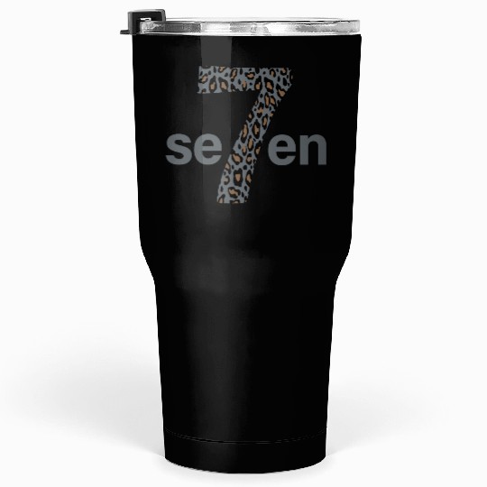 7 in braun animal print Tumblers 30 Oz