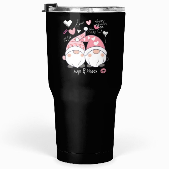 Gnome Sweet Love A Valentine's Day Gift for Lovers Tumblers 30 Oz