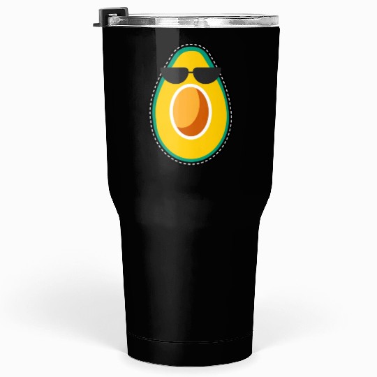 Funny Avocado Face Tumblers 30 Oz
