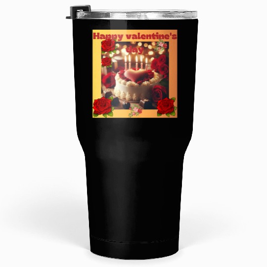 Quadruple Hearts of Love: A Valentine's Day. Tumblers 30 Oz