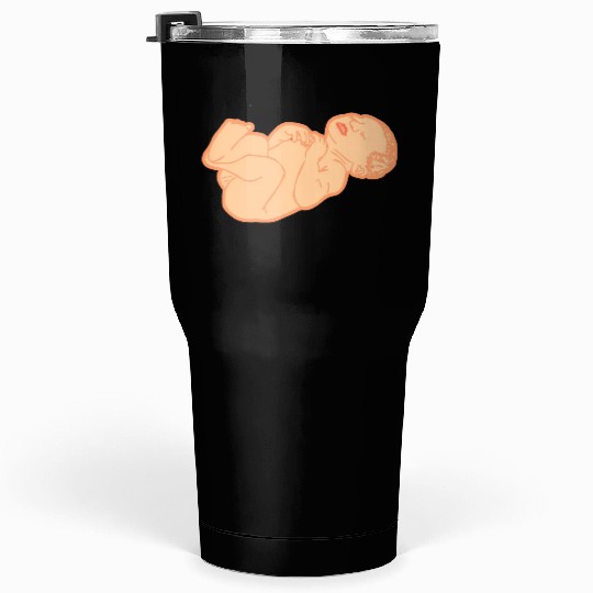 Newborn baby white skin color Tumblers 30 Oz